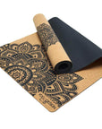 Korková podložka na jógu Yoga Design Lab 3,5 mm – Mandala Black
