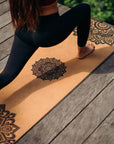 Korková podložka na jógu Yoga Design Lab 3,5 mm – Mandala Black