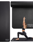 Pilates podložka Phoenix Fitness 1 cm – černá