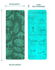 Dětská jógová podložka Myga – Jurassic Jungle 6 mm