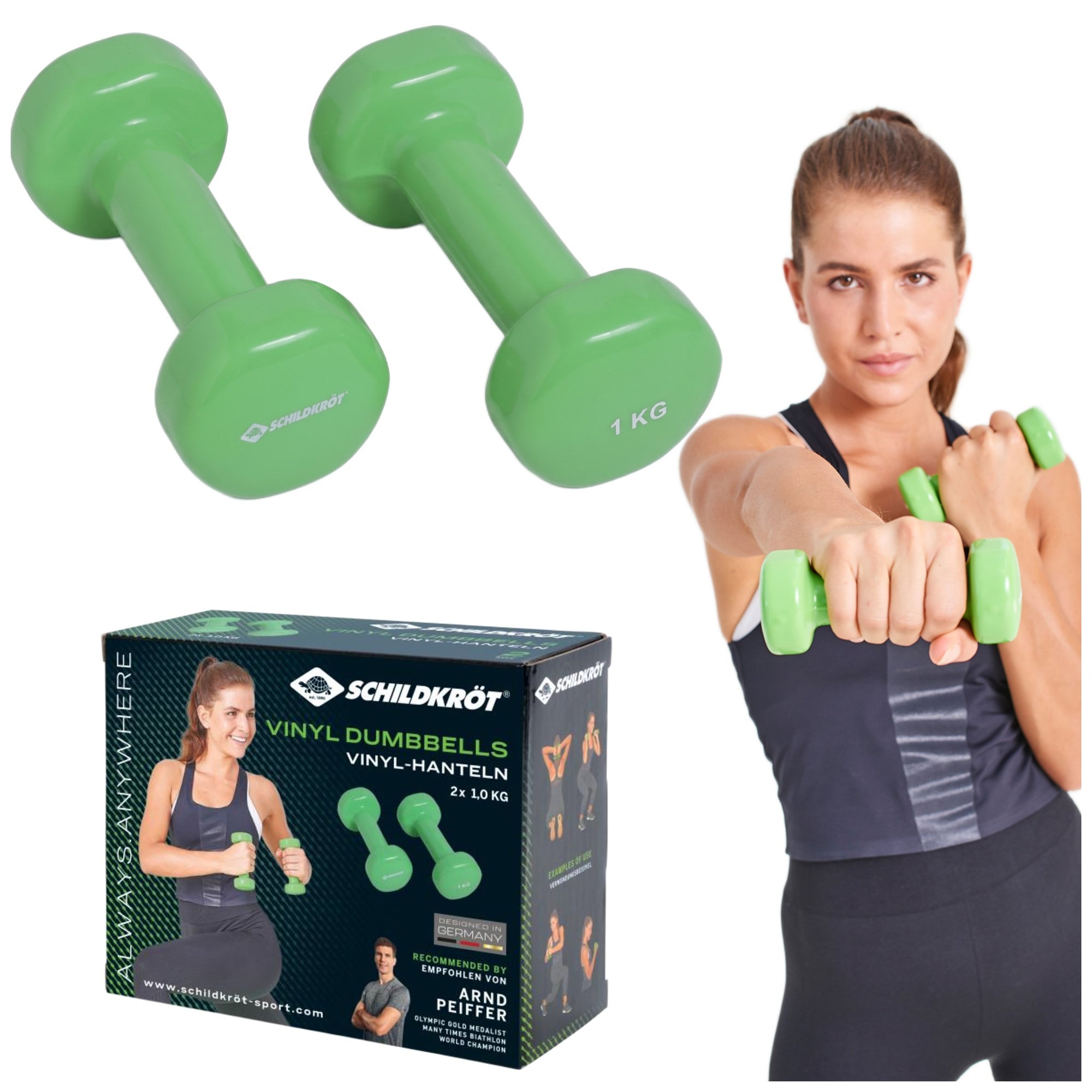 Sada vinylových činek SK Fitness 2 × 1 kg