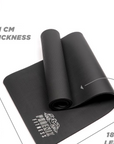 Pilates podložka Phoenix Fitness 1 cm – černá
