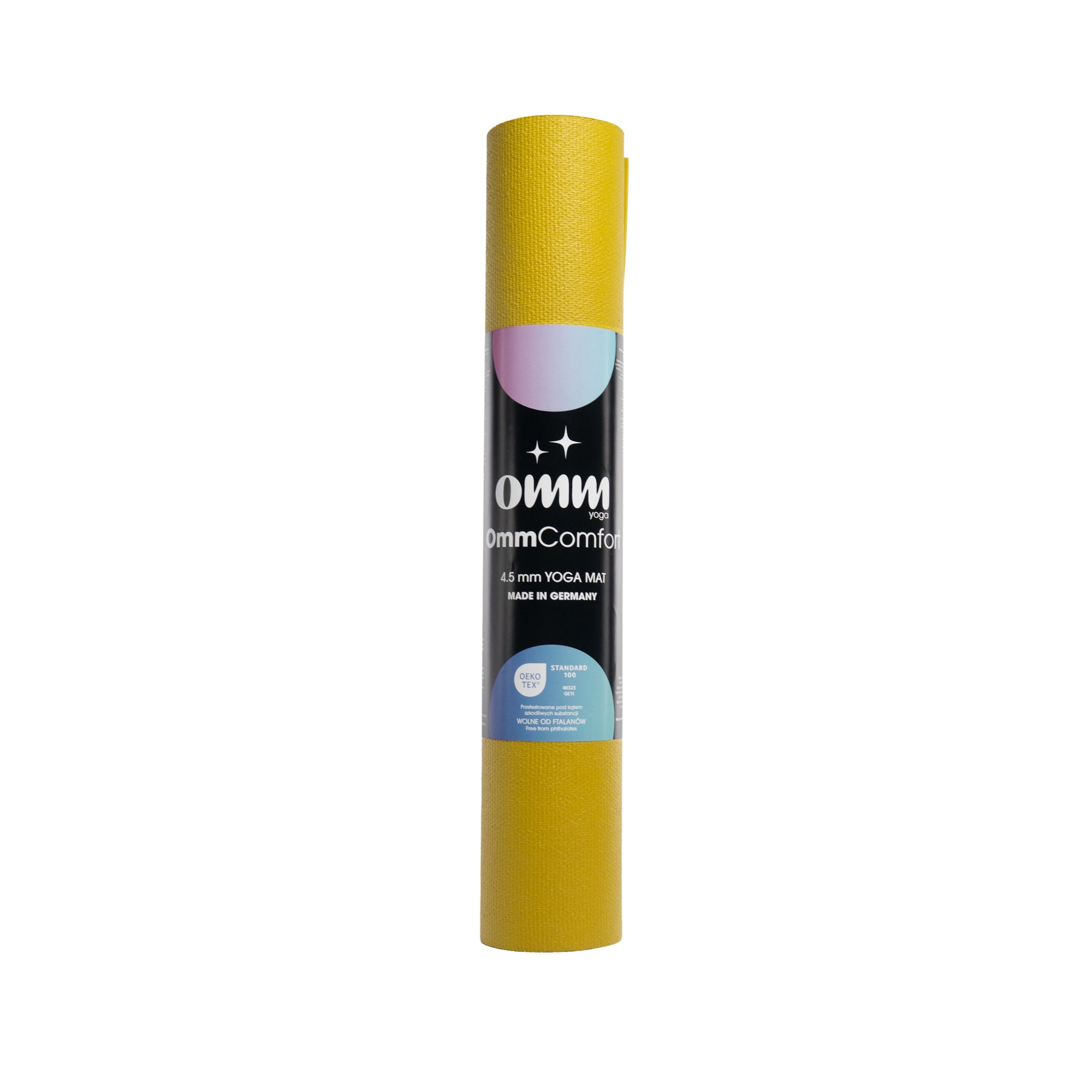 Jógová podložka OMM YOGA Comfort Mango Yellow 4,5 mm