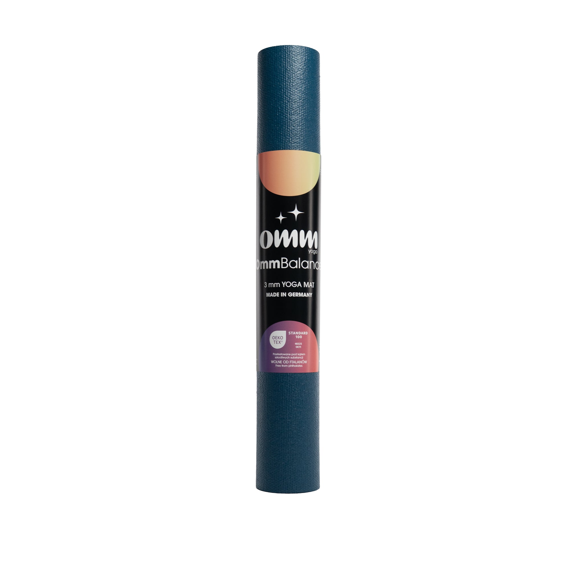 Jógová podložka OMM YOGA Balance Navy Blue 3 mm