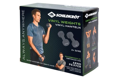 Sada vinylových činek SK Fitness 2 × 3 kg