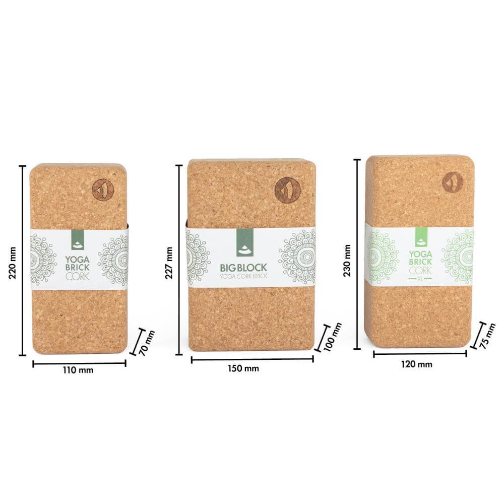 Korková podložka na jógu Bodhi Cork Brick XL