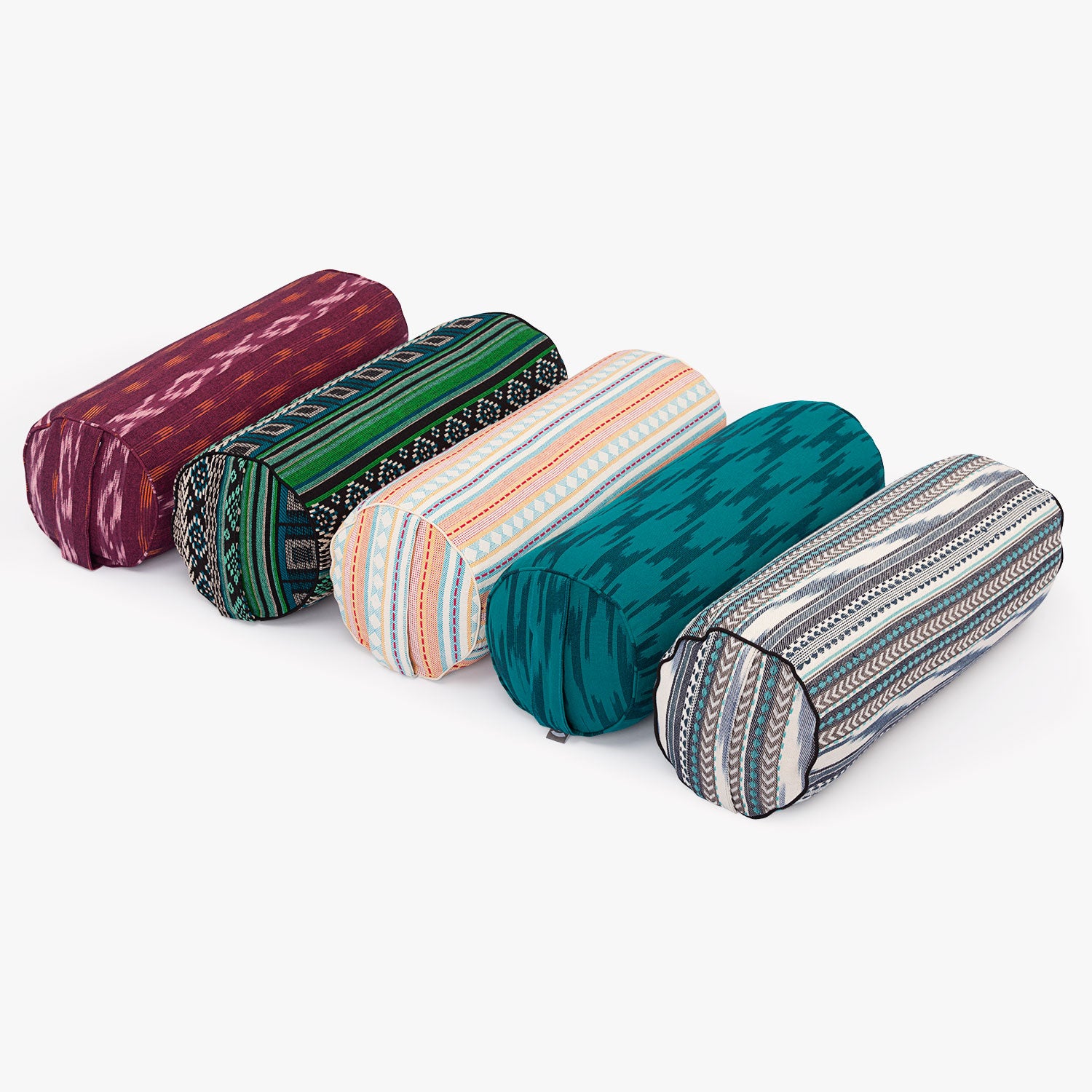 Jógový váleček Bolster značky Bodhi – vínový