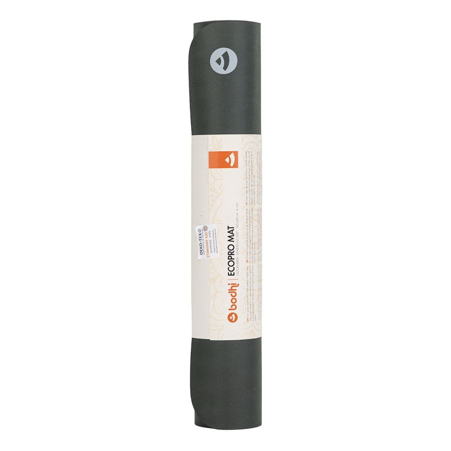 Gumová podložka na jógu Bodhi EcoPro 4 mm – černá