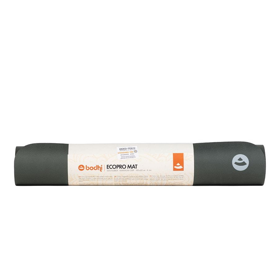 Gumová podložka na jógu Bodhi EcoPro 4 mm – černá
