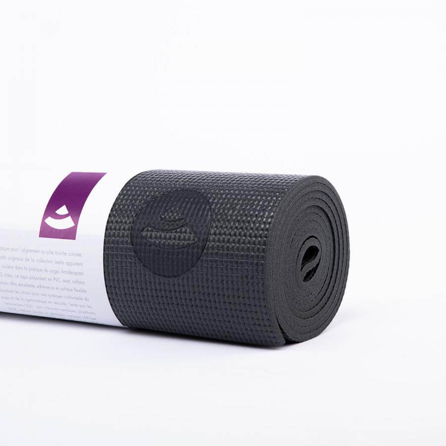 Jógová podložka Bodhi Leela 4,5 mm – šedá s květem života