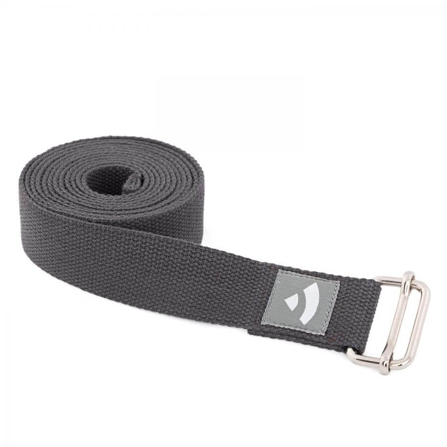 Jógový pás Bodhi Asana belt 2,5 m – šedý