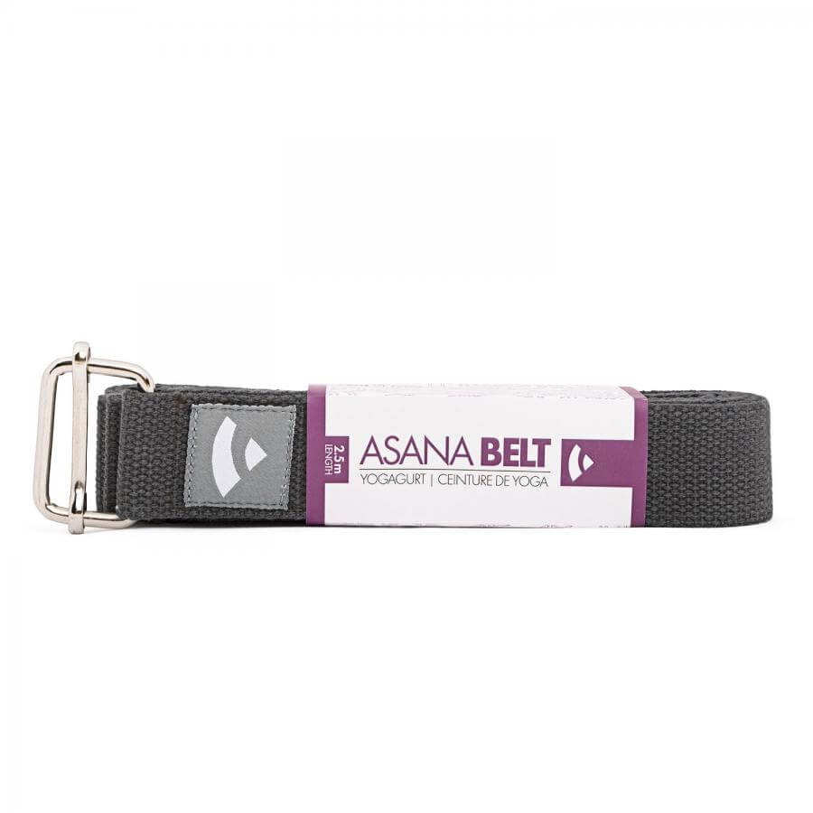 Jógový pás Bodhi Asana belt 2,5 m – šedý