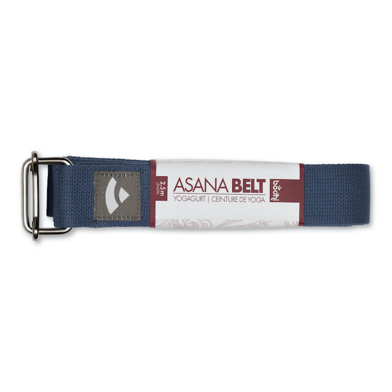 Jógový pás Bodhi Asana belt 2,5 m – tmavě modrý