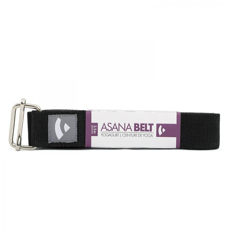 Jógový pás Bodhi Asana belt 2,5 m – černý