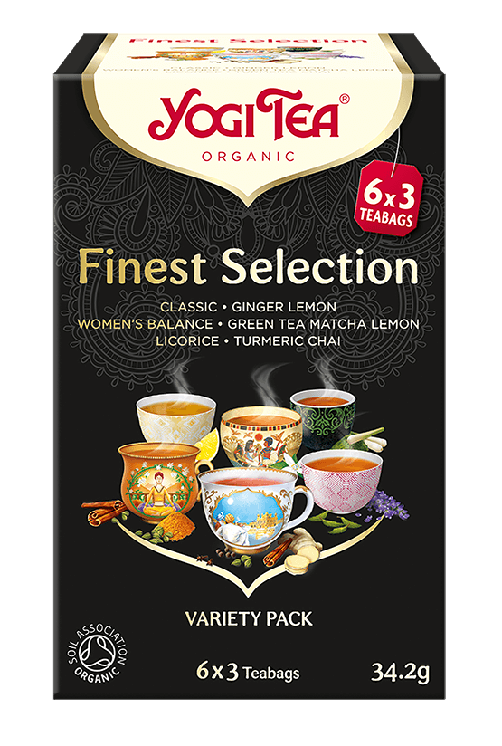 Čaj Yogi Tea Finest Selection – Vynikající sada (6x3 sáčky)
