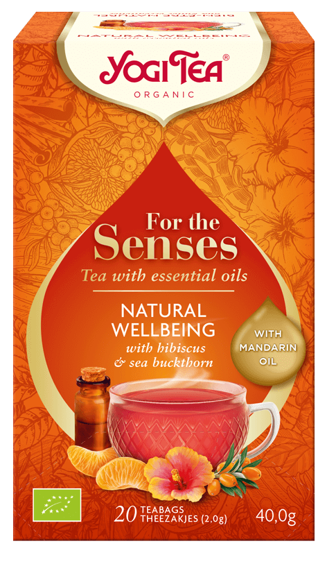 Čaj Yogi Tea Natural Wellbeing – Štěstí z přírody (17x2,0 g)