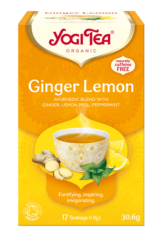 Čaj Yogi Tea Ginger Lemon – zázvorovo-citronový (17 x 1,8 g)