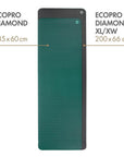 Jógová podložka Bodhi EcoPro Diamond 6 mm – mátová