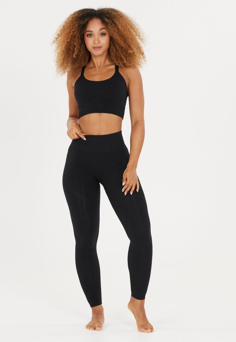 Jógové legíny Athlecia Nagar Seamless – černé