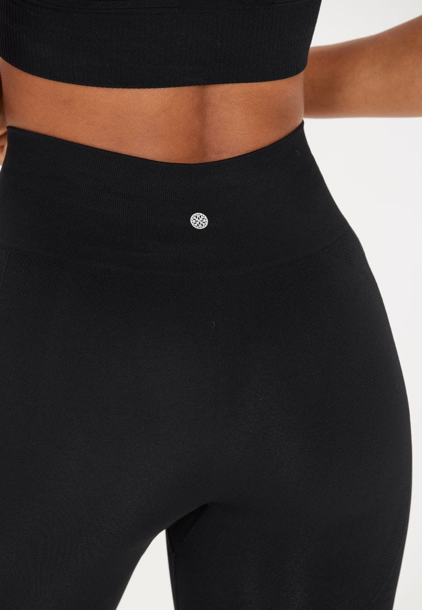 Jógové legíny Athlecia Nagar Seamless – černé