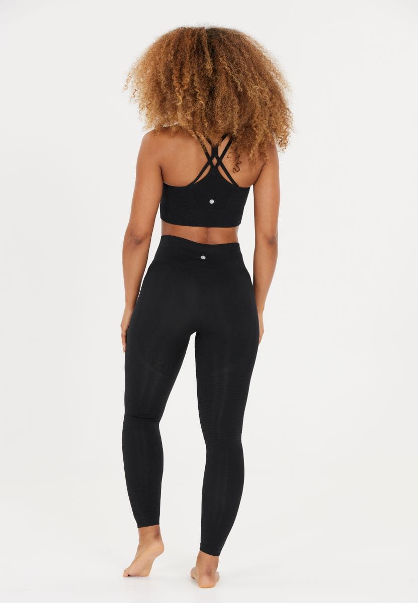 Jógové legíny Athlecia Nagar Seamless – černé