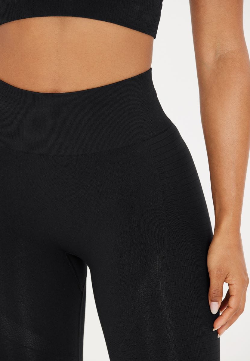 Jógové legíny Athlecia Nagar Seamless – černé