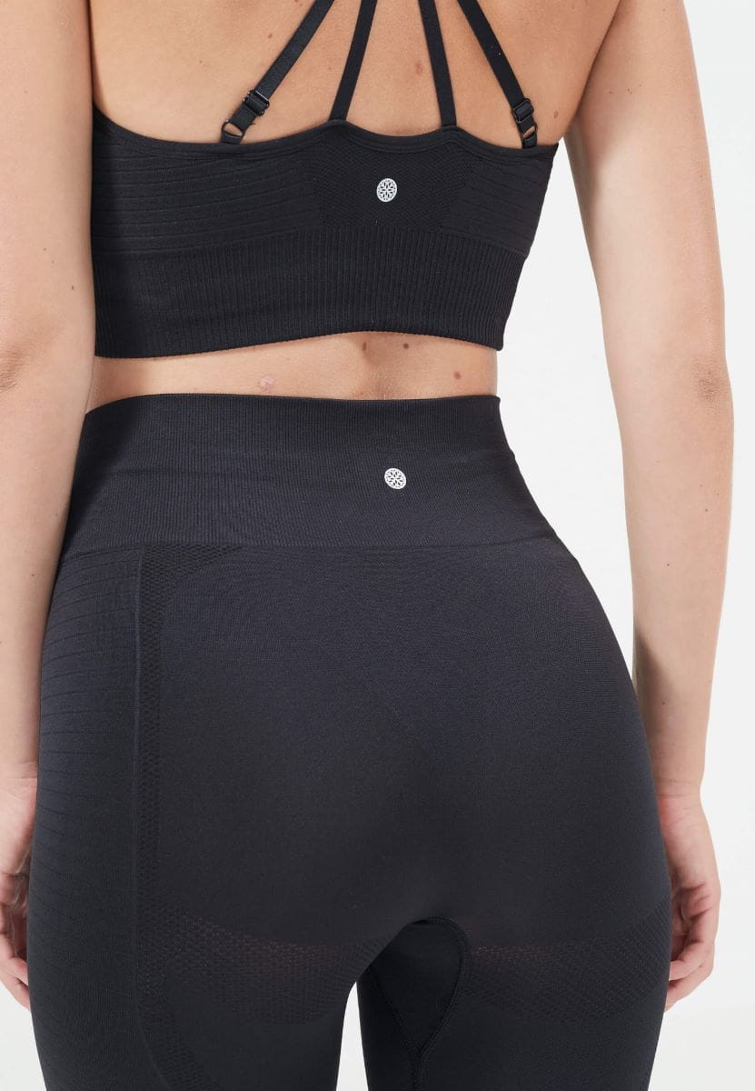 Jógové legíny Athlecia Nagar Seamless – černé