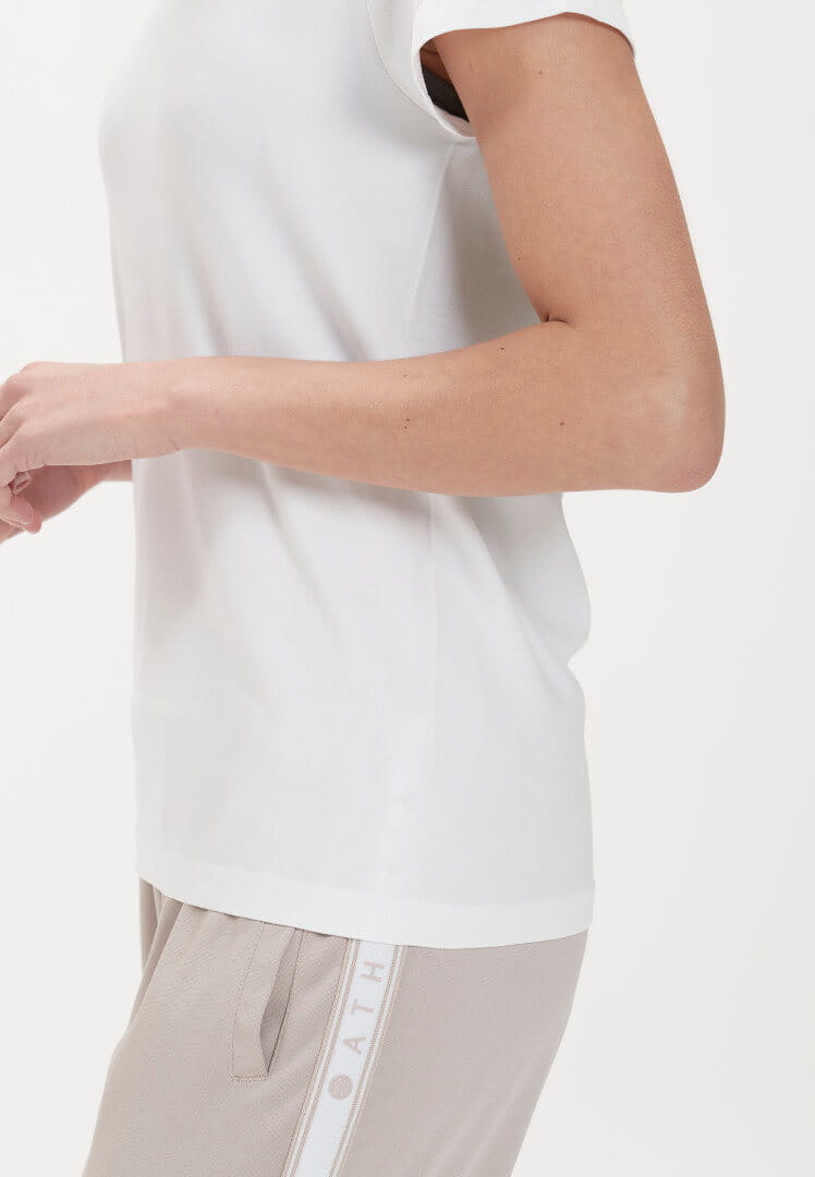 Jógové tričko Athlecia Julee Loose Fit – bílé