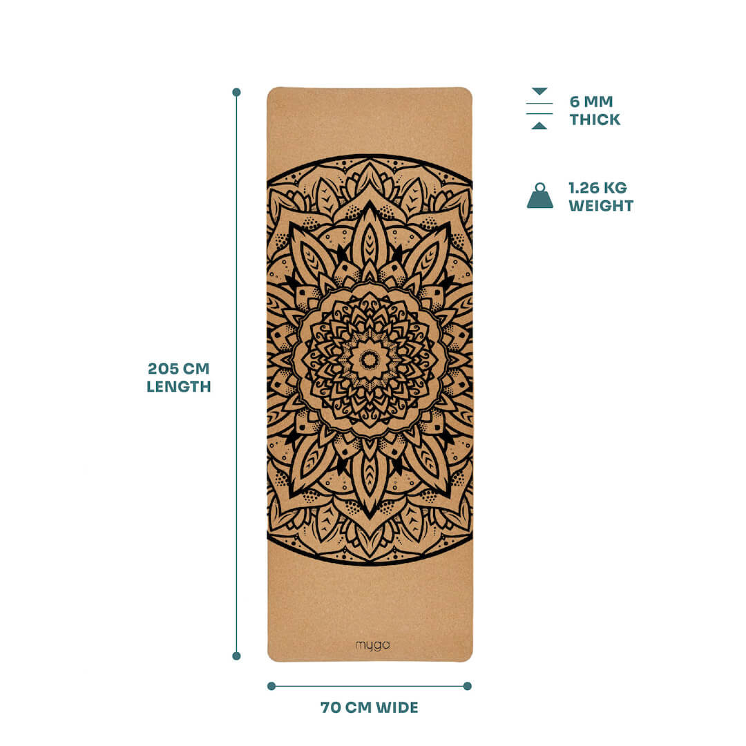 Jógová podložka Myga – Mandala 6 mm XL