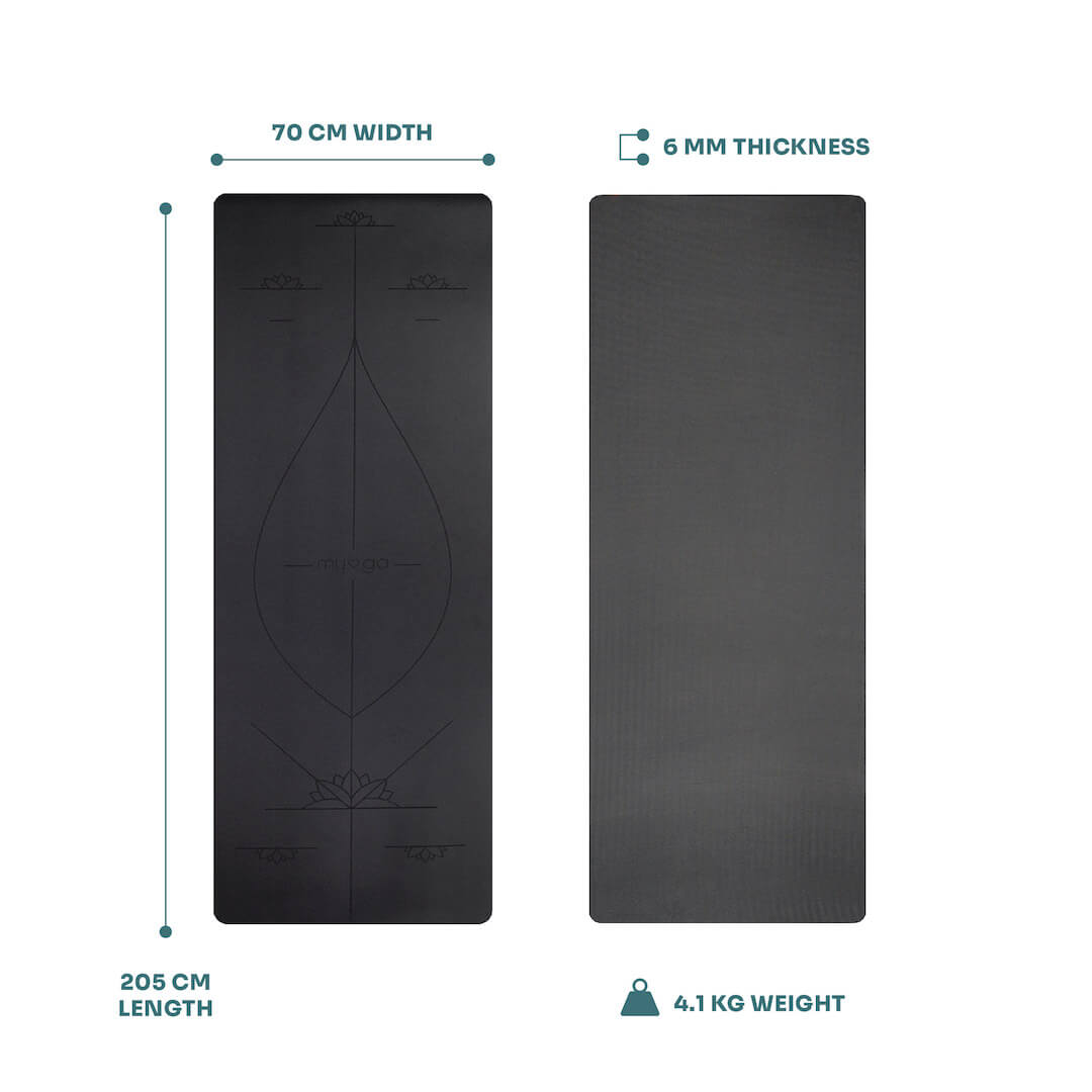 Jógová podložka Myga – Alignment 6 mm XL