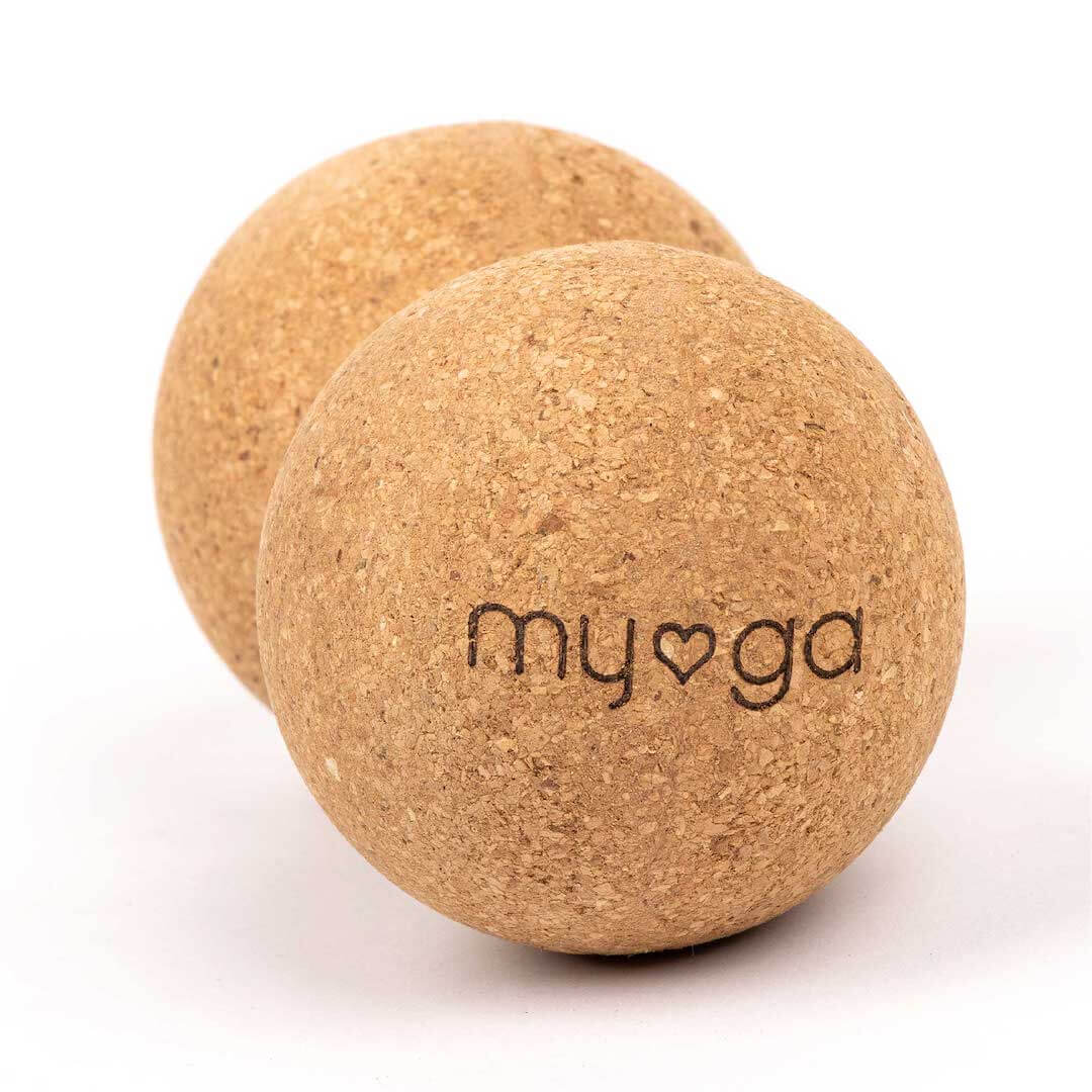 Dvojitý korkový míček Myga pro masáž Duoball