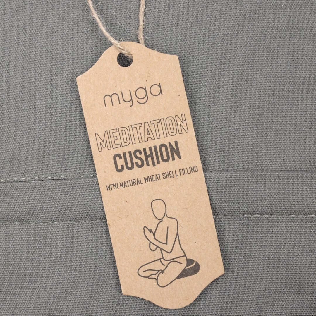 Meditační polštář Zafu myga – šedý