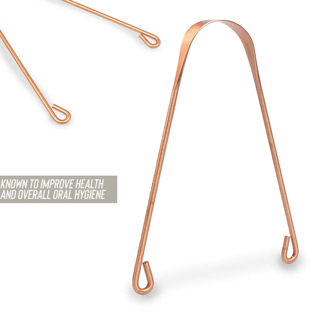 Měděný škrabka na jazyk Myga Copper Tongue Scraper Cleaner