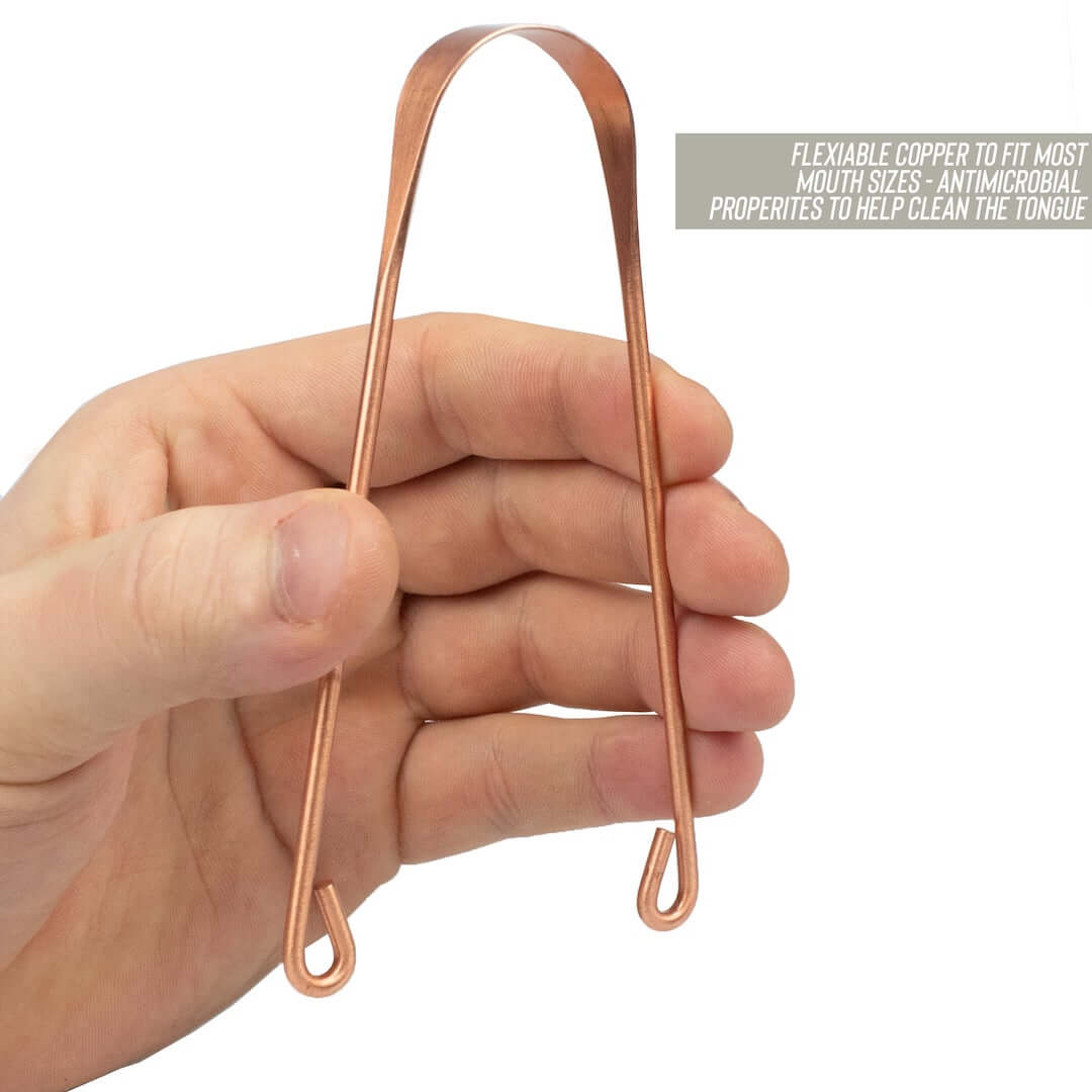 Měděný škrabka na jazyk Myga Copper Tongue Scraper Cleaner