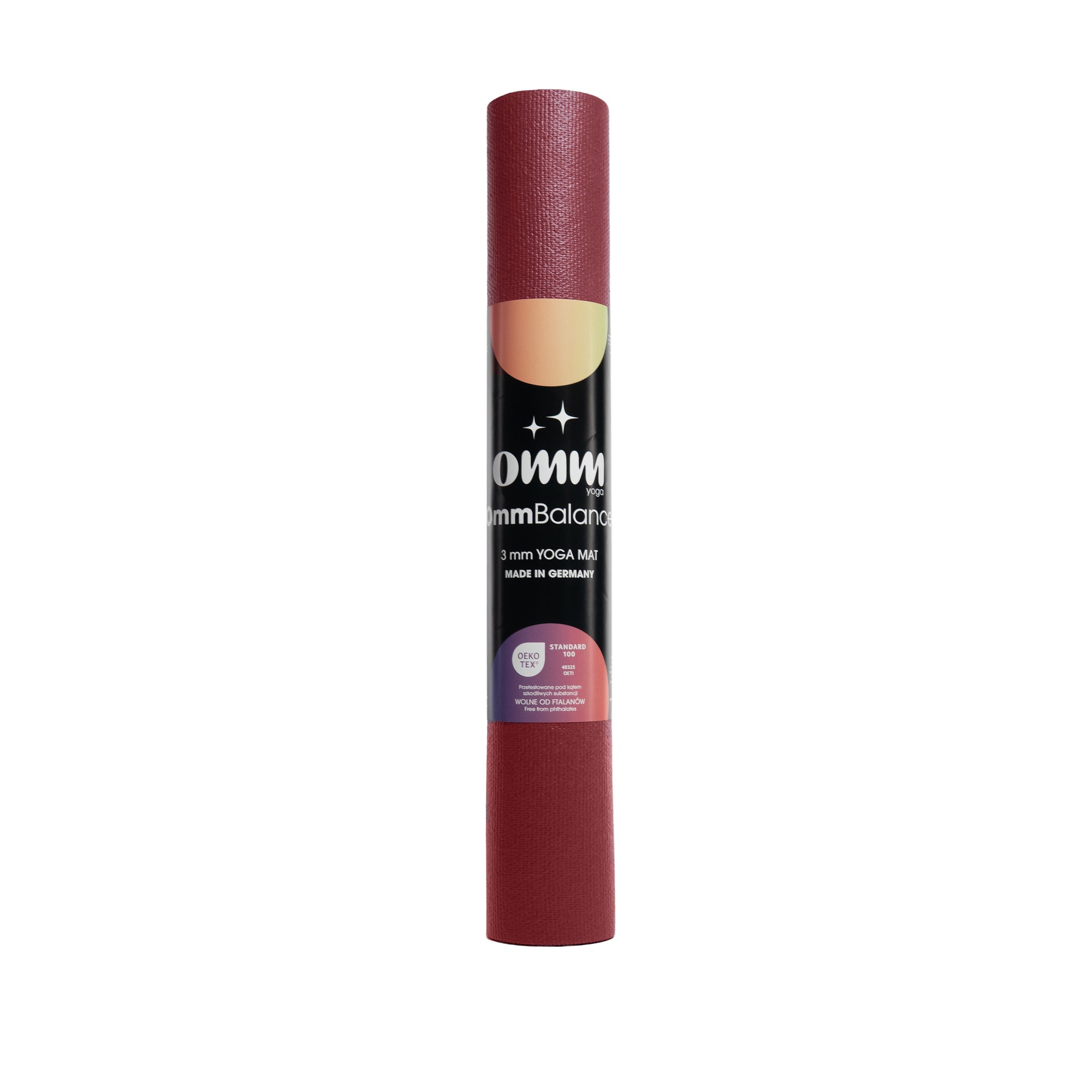 Jógová podložka OMM YOGA Balance Red 3 mm