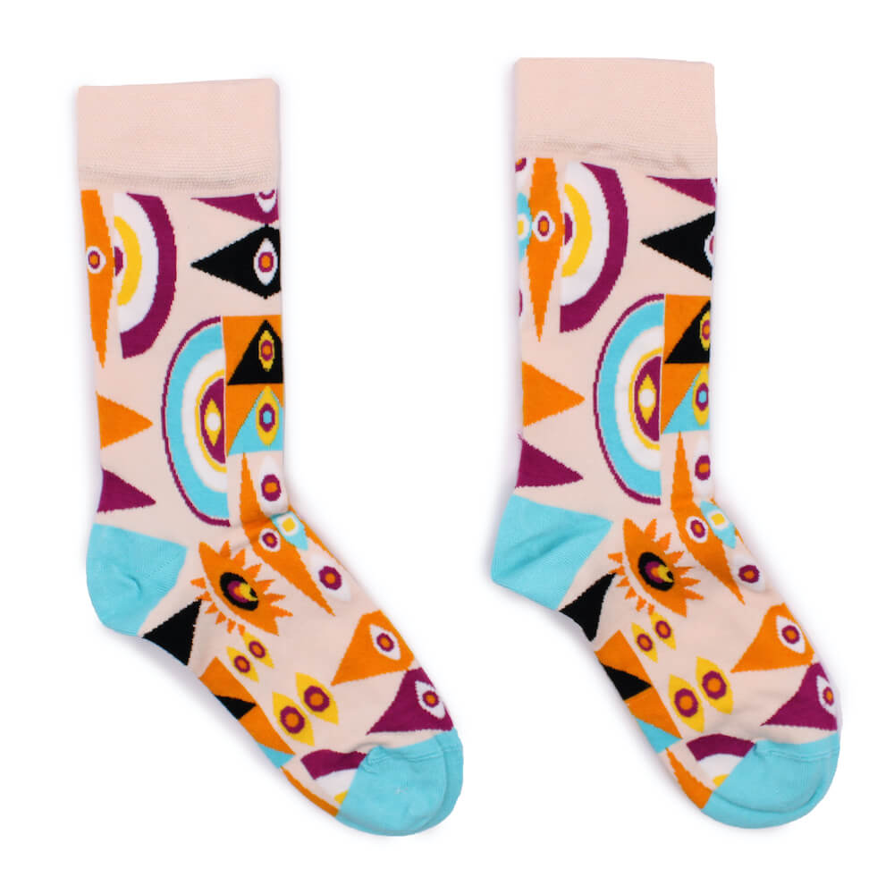 Bambusové ponožky Hop Hare – Psychedelické zlé oko 36–40