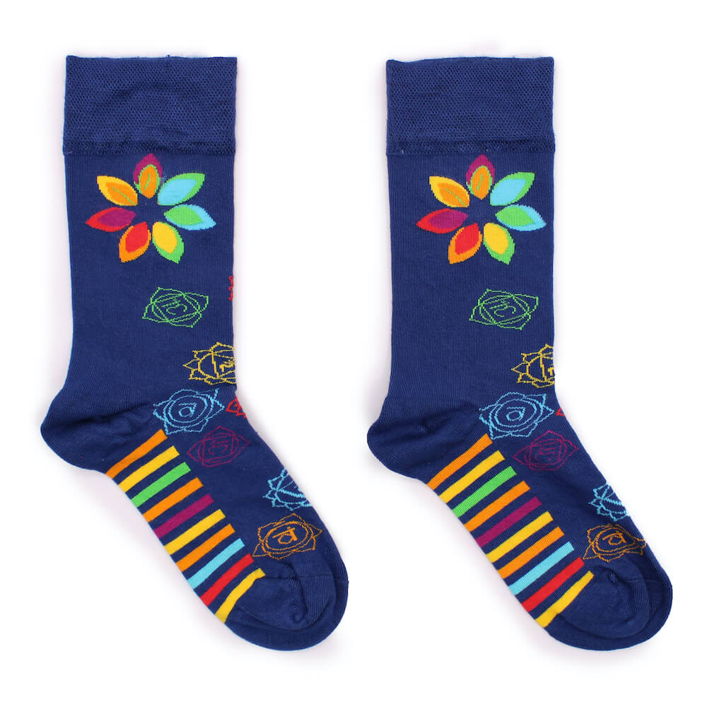 Bambusové ponožky Hop Hare – Duhové čakry 36–40