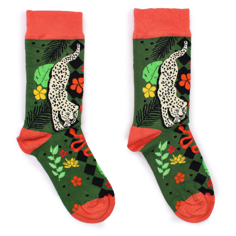 Bambusové ponožky Hop Hare – Bali Jungle 36–40