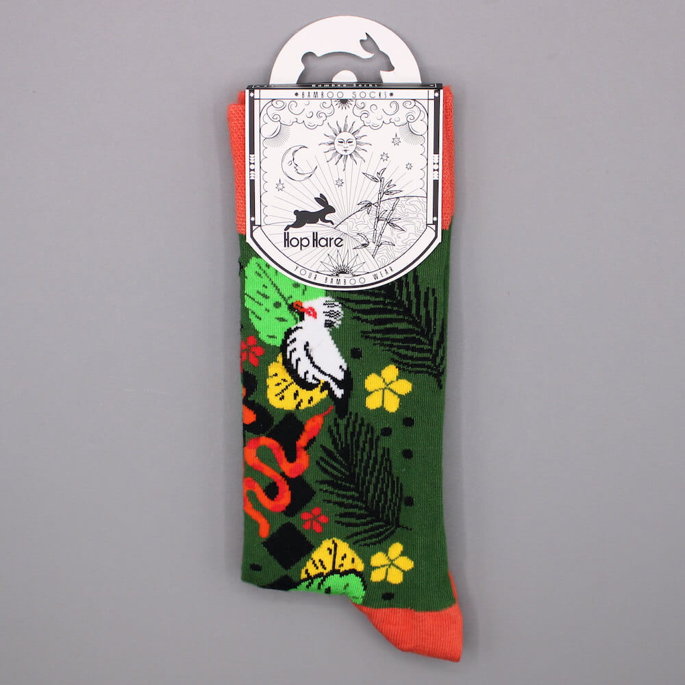 Bambusové ponožky Hop Hare – Bali Jungle 36–40
