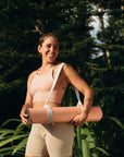 Jógová podložka Yoga Design Lab Infinity 5 mm – Diamond Align Coral