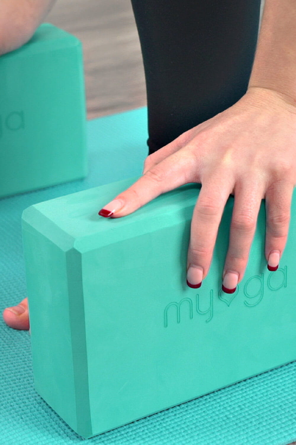 Jógový blok Myga Foam Block – tyrkysový