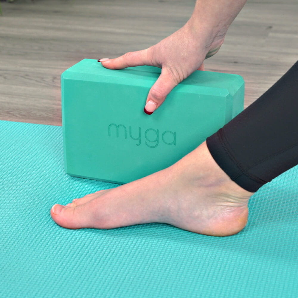 Jógový blok Myga Foam Block – tyrkysový
