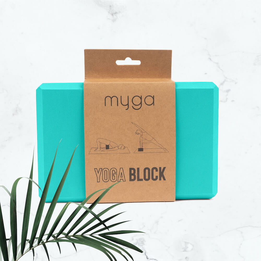 Jógový blok Myga Foam Block – tyrkysový