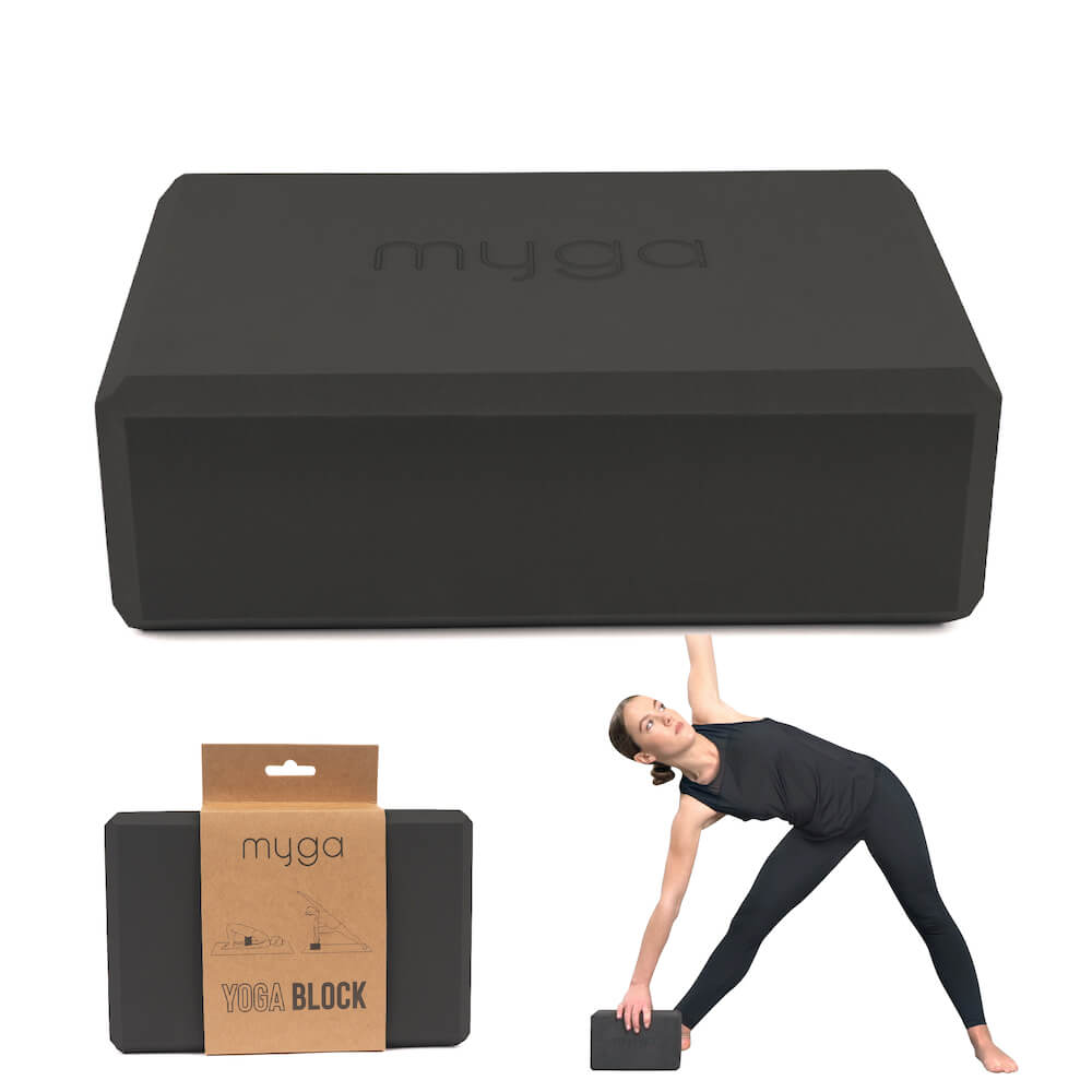 Jógový blok Myga Foam Block – černý