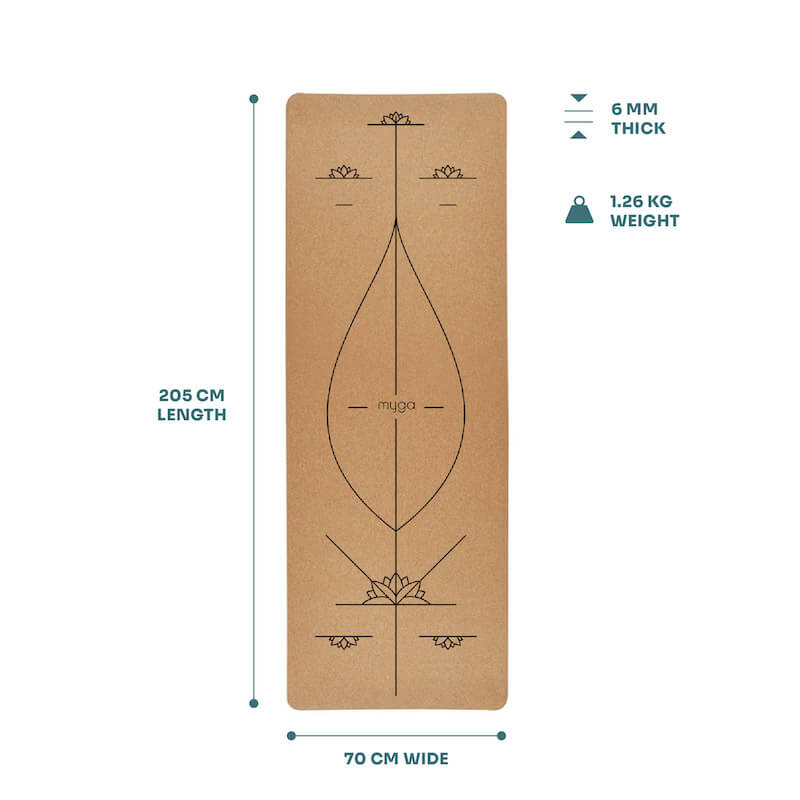 Jógová podložka Myga – Alignment 6 mm XL