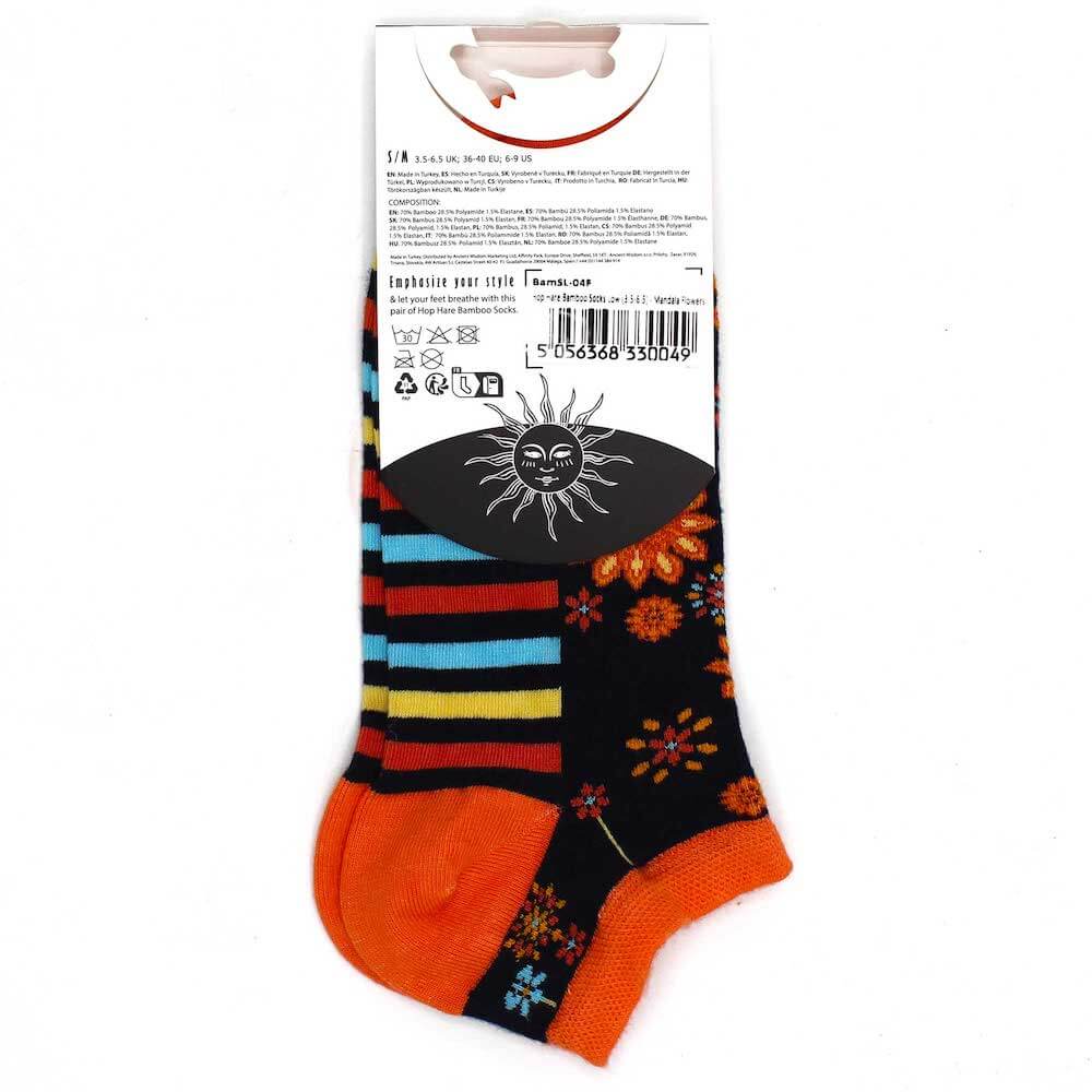 Bambusové ponožky Hop Hare – Mandala s květinami 36–40