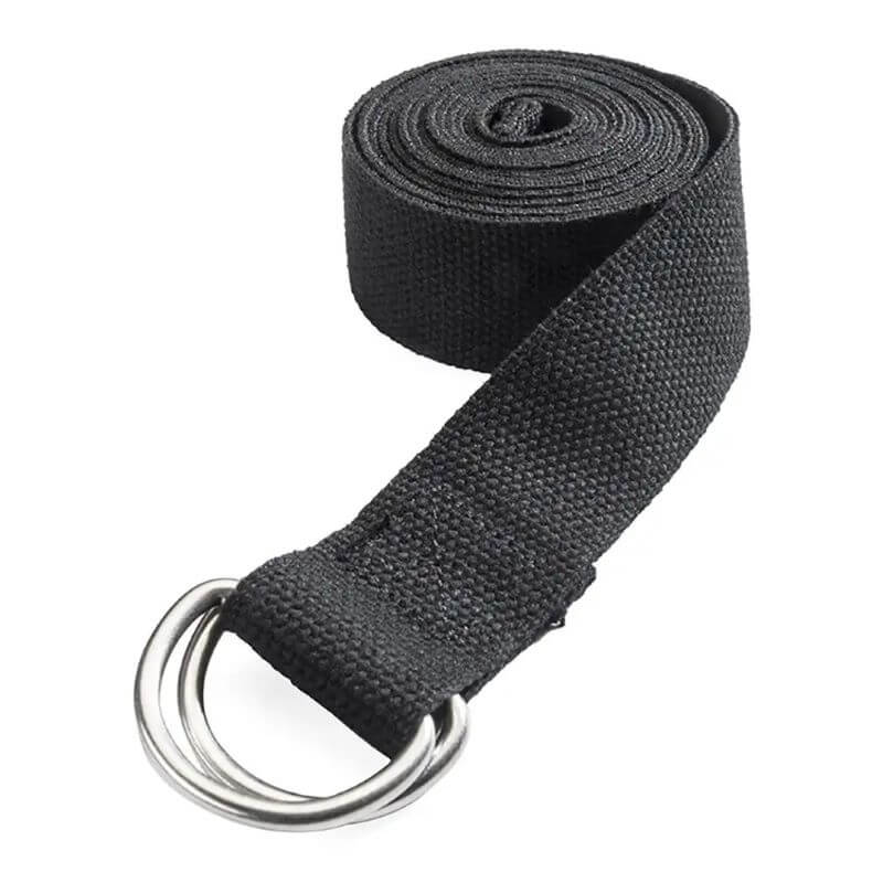 Jógový popruh Jade Yoga Strap 244 cm, černý