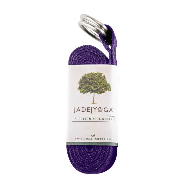 Jógový popruh Jade Yoga Strap 244 cm, fialový