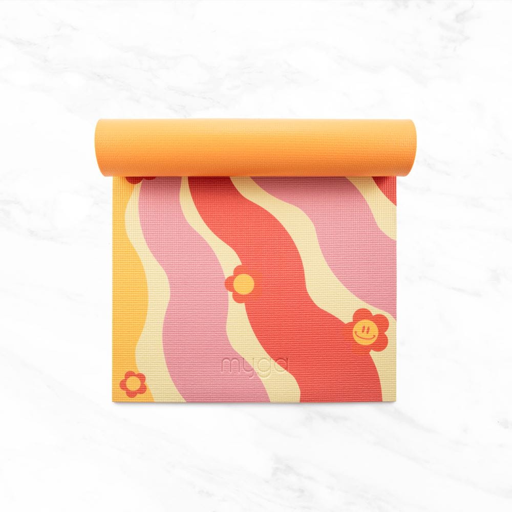 Sada na jógu Groovy Yoga Set: podložka, blok, popruh