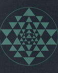 Jógová podložka Bodhi Leela 4,5 mm – yantra, tmavě modrá